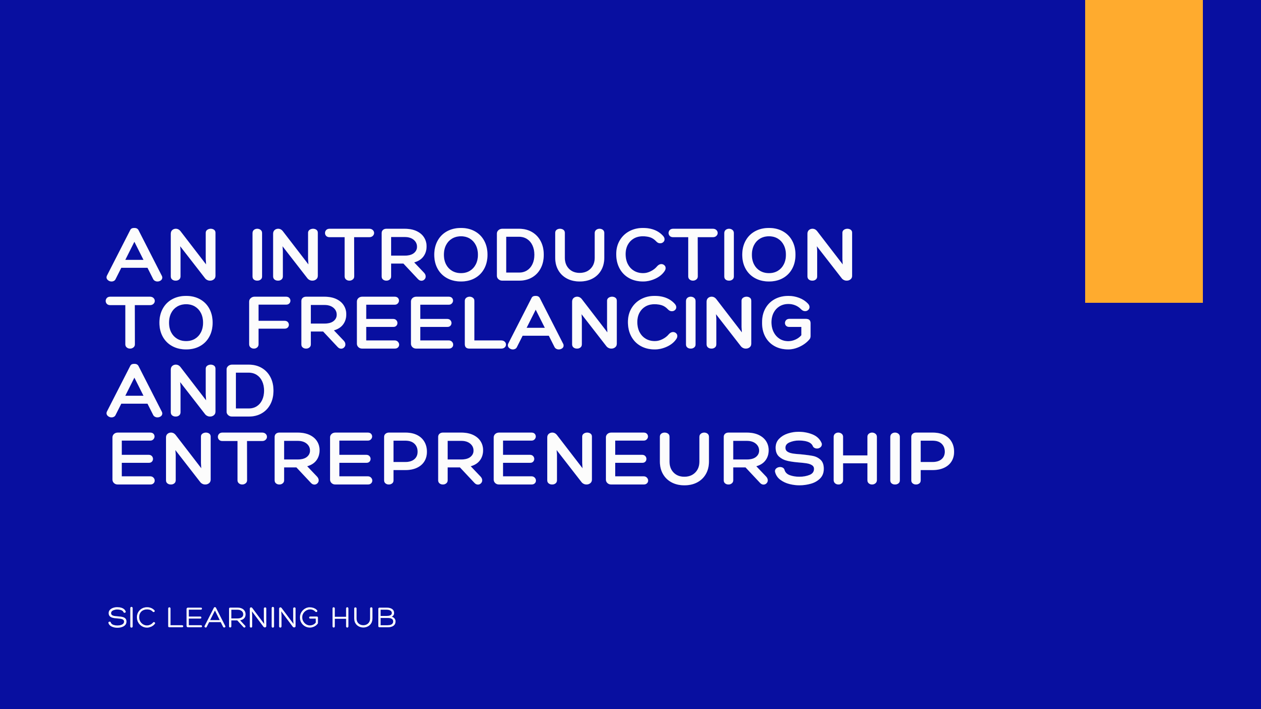 An Introduction to Freelancing and Entrepreneurship